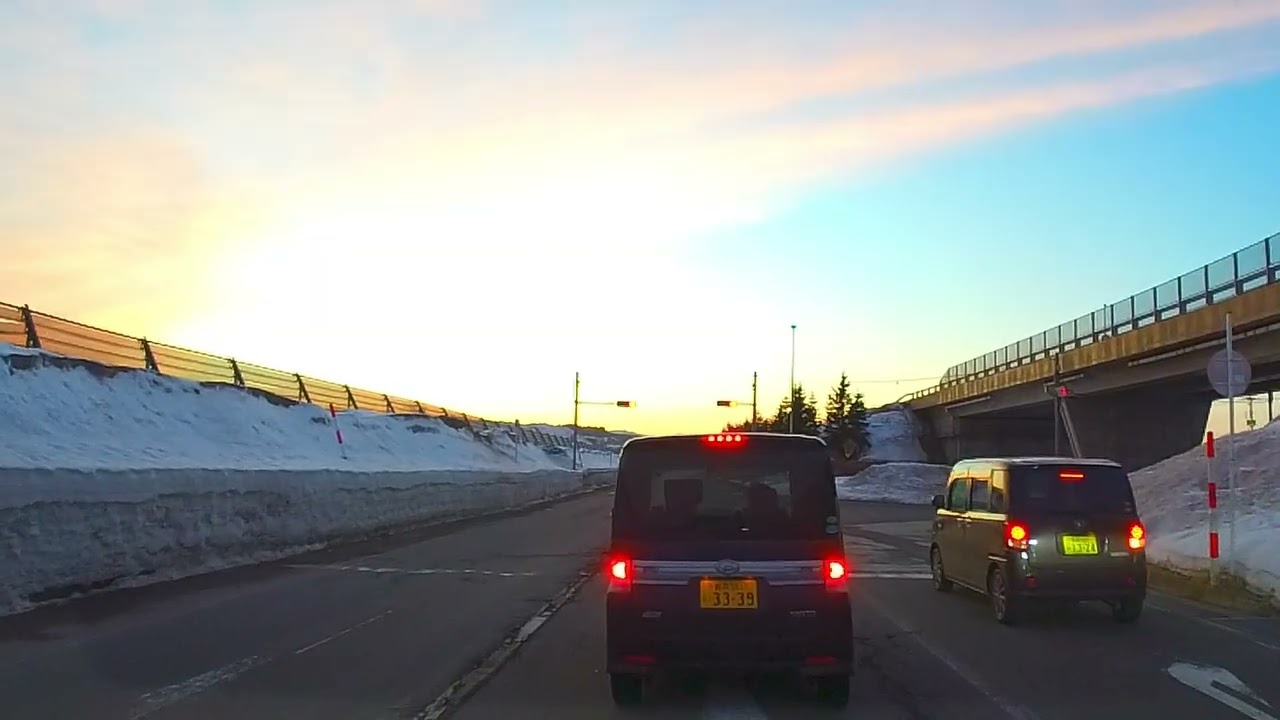 2026年2月25日青森市夕方の様子