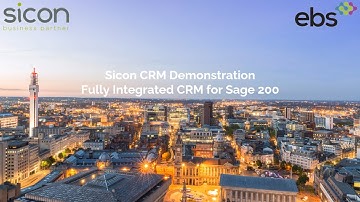 Sicon CRM Demonstration with EBS