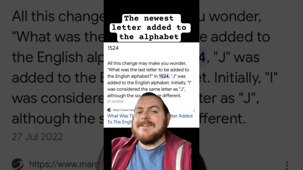 The Newest Letter Added To The Alphabet YouTube The Newest Letter Added To The Alphabet YouTube