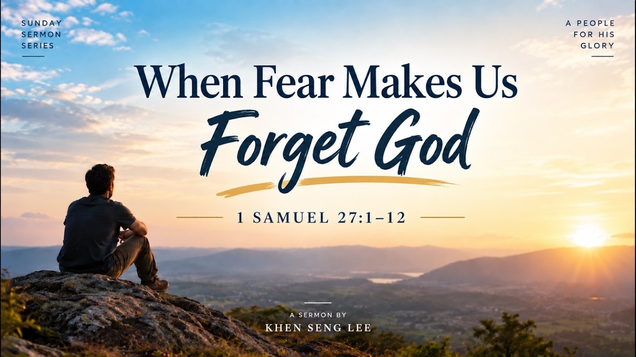 YouTube thumbnail for When Fear Makes Us Forget God, 1 Samuel 27:1–12, by Khen Seng Lee
