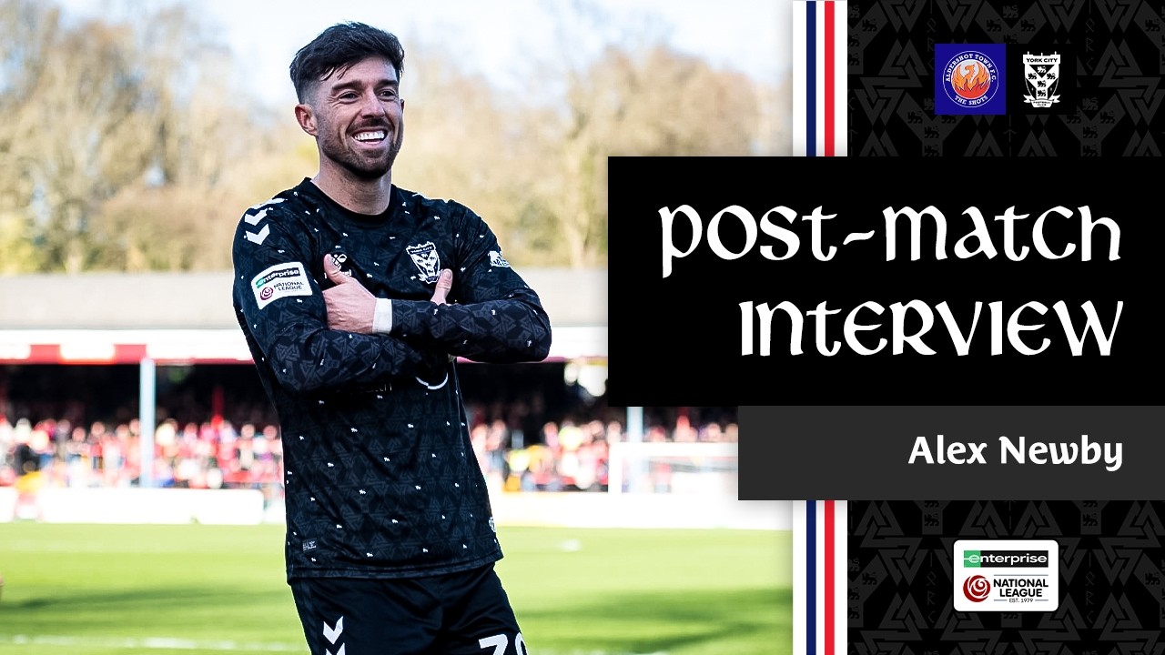 💬 Post-Match Interview | Alex Newby | Aldershot Town (A)