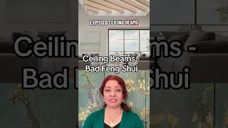 Ceiling beams are bad feng shui. #fengshuiforus #ninestepstofengshui #fengshuifocus#monicastaneda