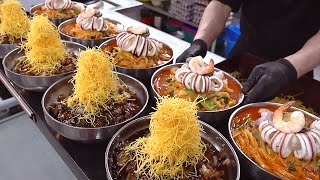 산더미짜장 Making Amazing Style Noodle Dishes (Jajangmyeon, Jjamppong)  Korean street food