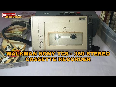 Review Walkman Sony TCS - 350 Cassette Corder - YouTube