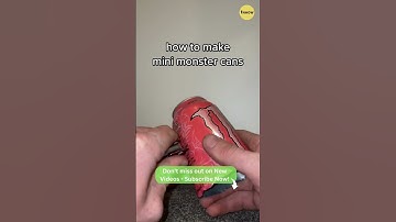 How to Make Mini Monster Cans - Fun and Easy DIY Tutorial | #shorts