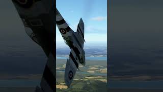 Spitfire crashes into enemy debris during a takedown #shorts #airplane #crash