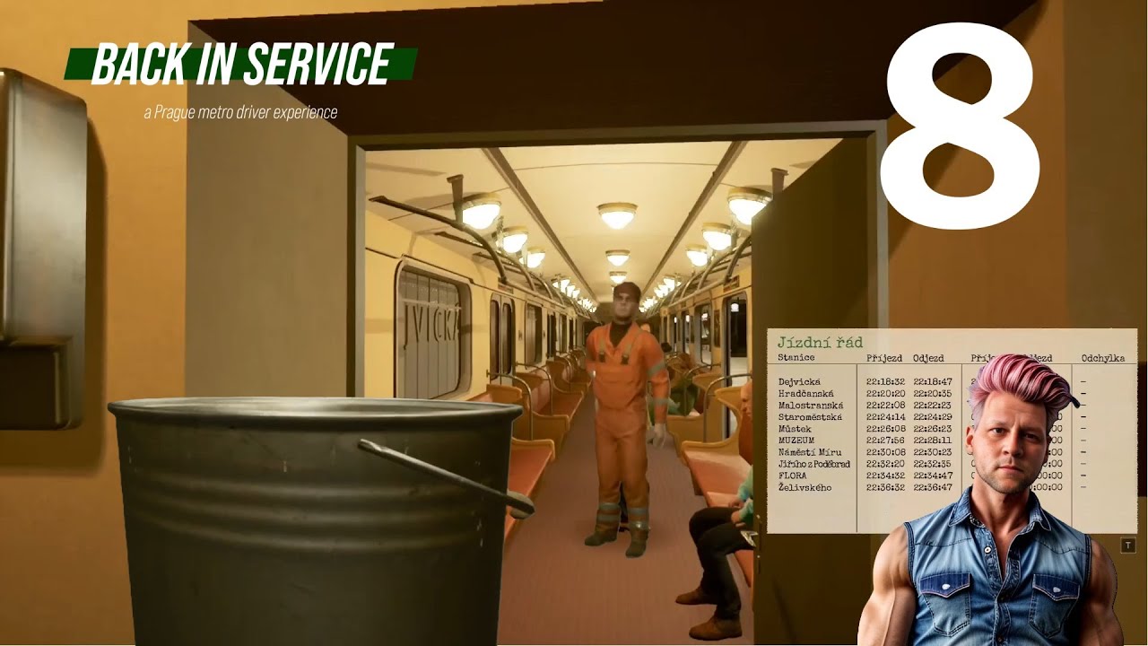 Simulátor metra | Back in service | verze 0.0.7.5 | Jiřák, Flora, Želivárna a kyblíková výzva