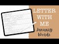 Procreate Lettering Tutorial | January Words | LETTER WITH ME