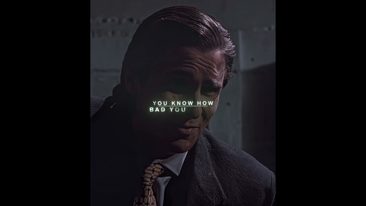 "Duality" Patrick Bateman Edit | MONTAGEM ALUCINANTE (Slowed)
