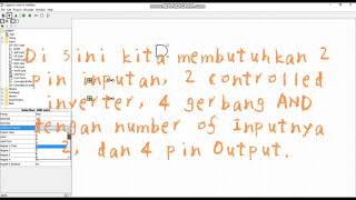 TUTORIAL LOGISM UNTUK MEMBUAT MULTIPLEXER,REGISTER DAN DECODER