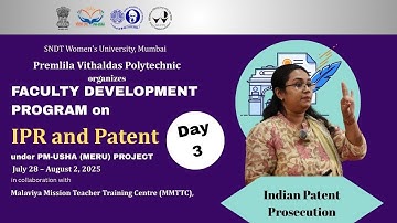 Session on Indian Patent Prosecution || FDP on IPR & Patent || P V Polytechnic || Day 3