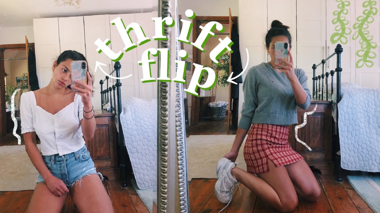 upcycle with me! ♻️ turning my old clothes trendy!
