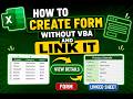 Create form without VBA