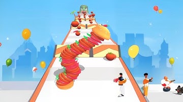 Burger Canon Runner 🍔 Mix Level Walkthrough | Android iOS Gameplay Part 4