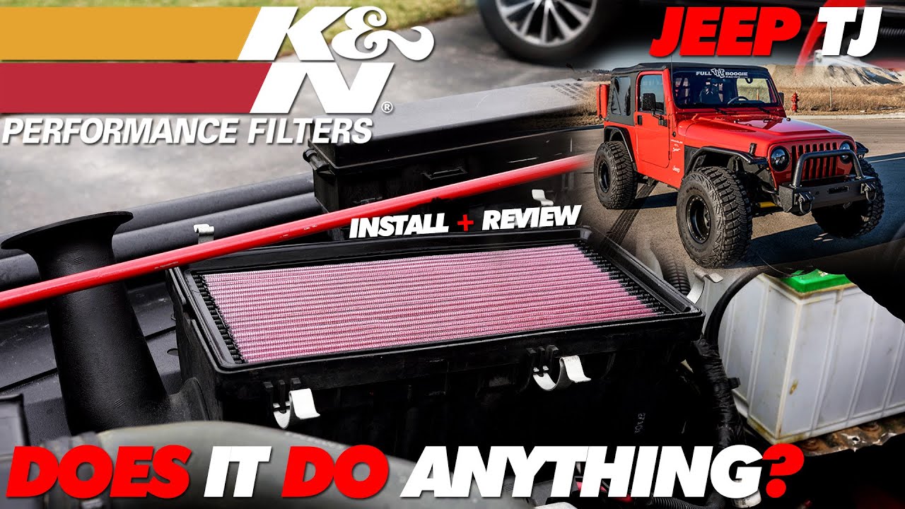 K&N Air Filter Jeep TJ | Install and Review - YouTube