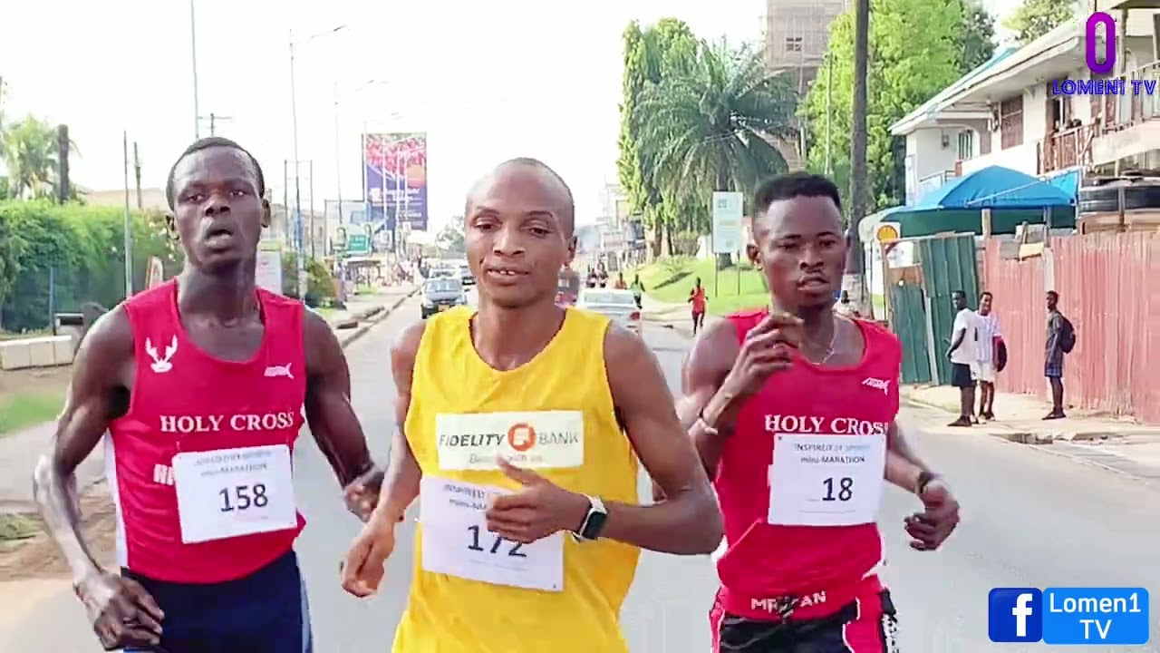 Over 18yrs men and women 5km run. Inspired by Sports mini marathon. Kumasi 2022.