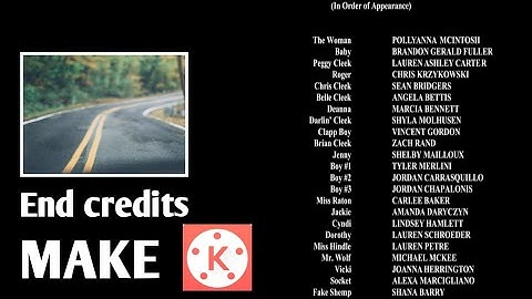 How to make end credits in Kinemaster!!🔥👍..