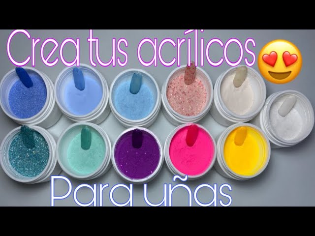 haz tus propios acrílicos de colores- cómo hacerlo acrílico de color FACIL  - YouTube