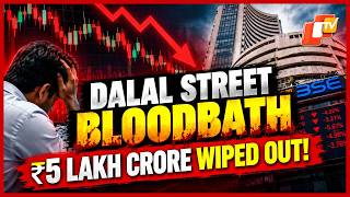 Stock Market Crash: Sensex Falls 900 Points, ₹4.9 Lakh Crore Wiped Out