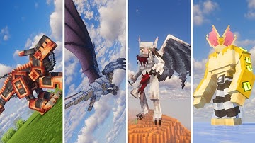 9 New Minecraft Mods This September | Robot Dinos, Brain Stealer Dragon, Vampires, Opticoid