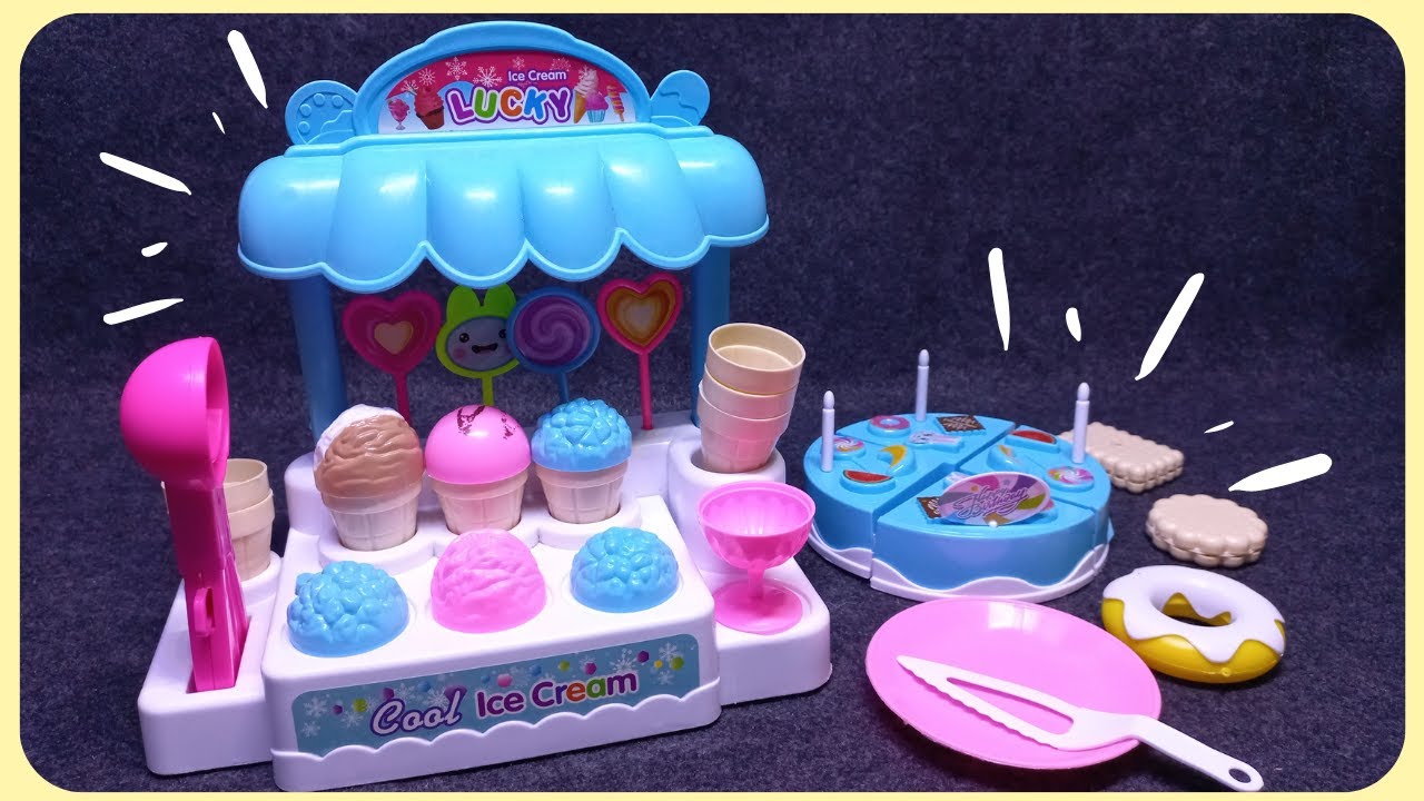 8 Minutes Satisfying With Unboxing Lucky Ice Cream and Dessert Set ASMR