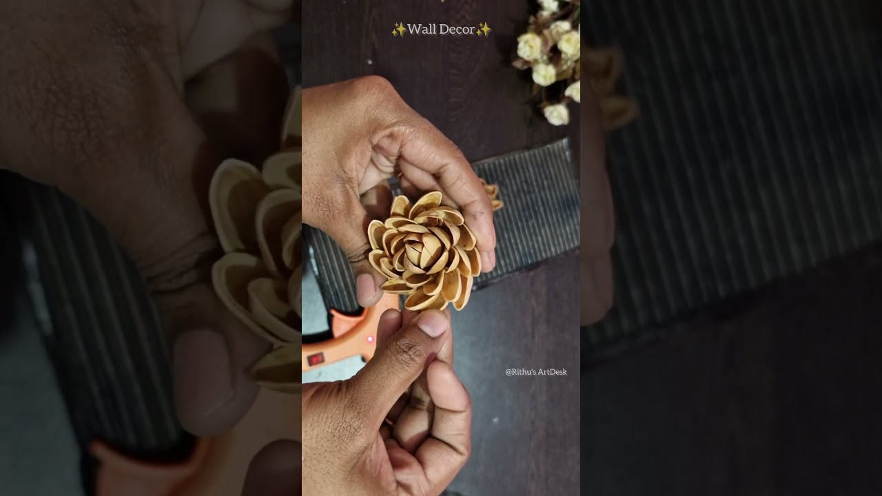 DIY Wall Hanging from Cardboard & Pista Shells | Handmade Home Decor  