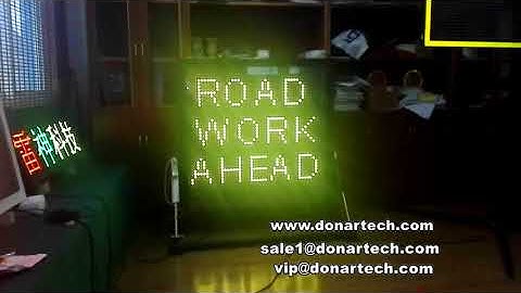 vehicle mounted traffic led sign