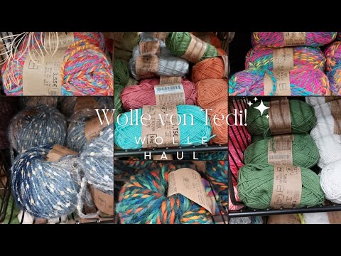 Wolle von TEDI! Wolle haul im Januar wolle YouTube