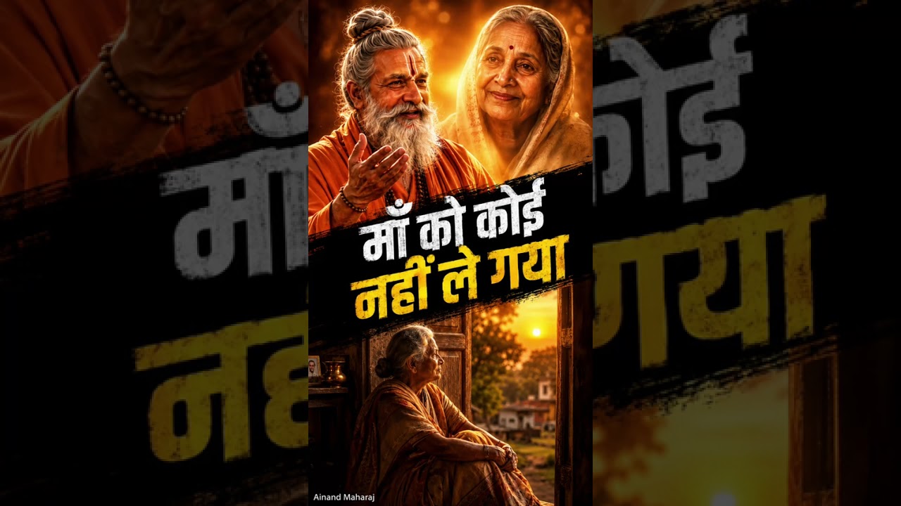 माँ को कोई नहीं ले गया… सबके पास अपना बहाना था | Emotional Pravachan | Ainand Maharaj — परिवार के मूल्य प्रवचन
