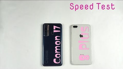 Iphone 8 Plus Rom 64GB Vs Tecno Camon 17 Ram 6GB | Speed Test And Comparison