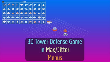 Tower Defence 3D Game with JS in Max/MSP - Part 2 - Jitter UI