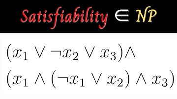 The Satisfiability Problem, and SAT is in NP