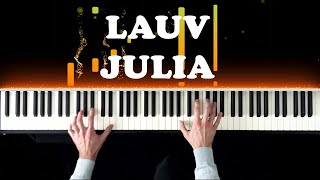 Video thumbnail of "Lauv - Julia (Piano Cover Tutorial)"