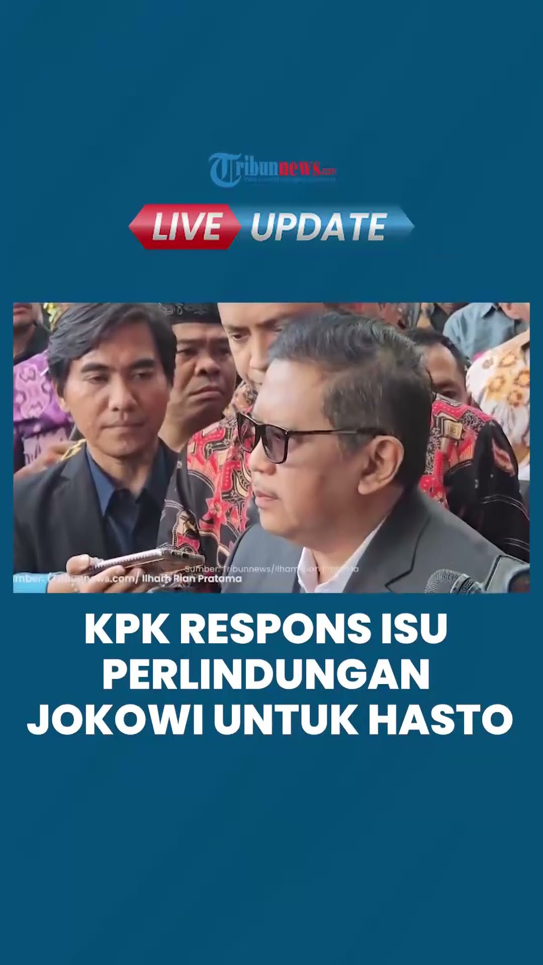 Isu Jokowi Berikan Hasto Perlindungan sebelum Jadi Tersangka, KPK: Penyidik Tak Mau Fokus kepada Itu