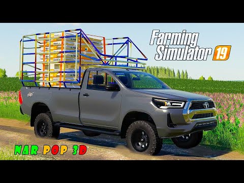 กระบะคอกซิ่ง วิ่งส่งปุ๋ย- Farming Simulator 19 #แจกมอดfs19