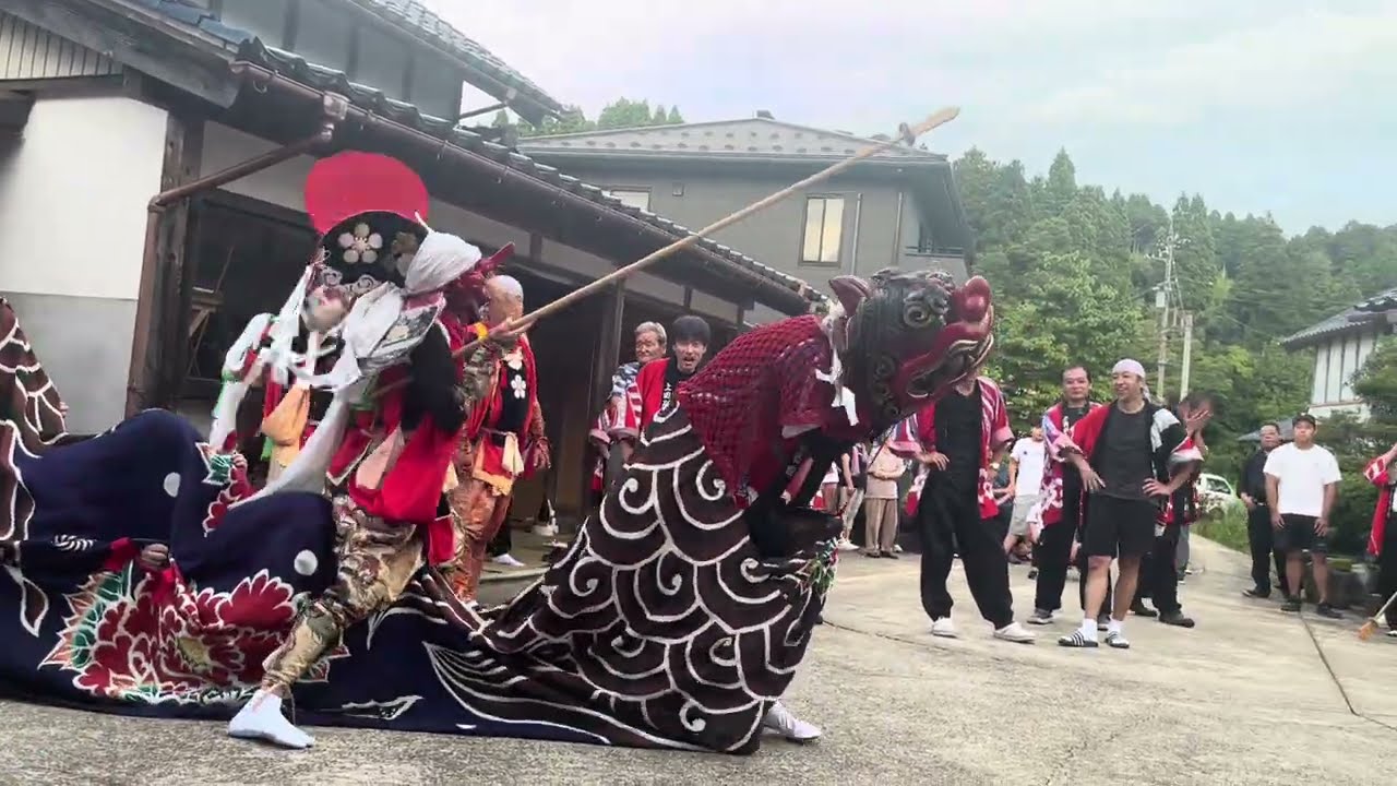 2025年 氷見 上田の獅子舞/ヨソブリ