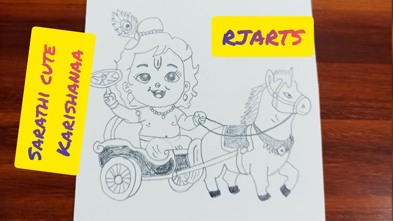 Bal karishanaa drawing/easy drawing karishanaa/chitra/outline/step by step