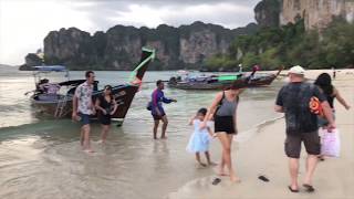 Krabi Thailand Seafood at Railay Beach Sunset