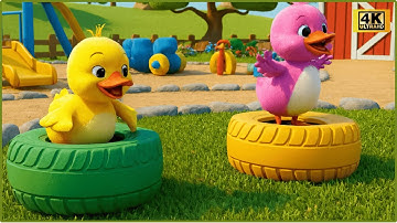 Chú Vịt Con - Vịt Con Lông Vàng - Nhạc Thiếu Nhi Remix Cho Bé - Đàn Gà Trong Sân