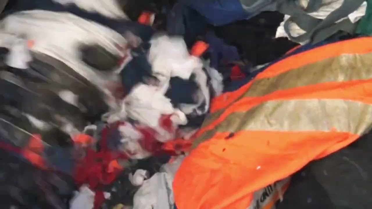 Textile Waste Shredder in Action