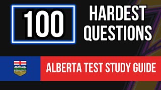 Alberta Learners Test Study Guide (100 Hardest Questions)