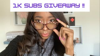 1000 SUBSCRIBERS GIVEAWAY!! 🎉