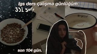 son 104 gün // lgs ders çalışma günlüğüm // 331 soru🕯// verimli bir gün