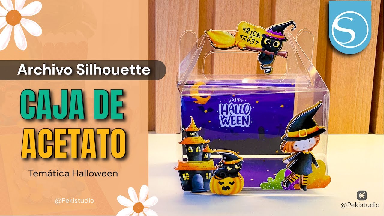 Cómo cortar CAJA DE ACETATO con tu cameo | Temática Halloween