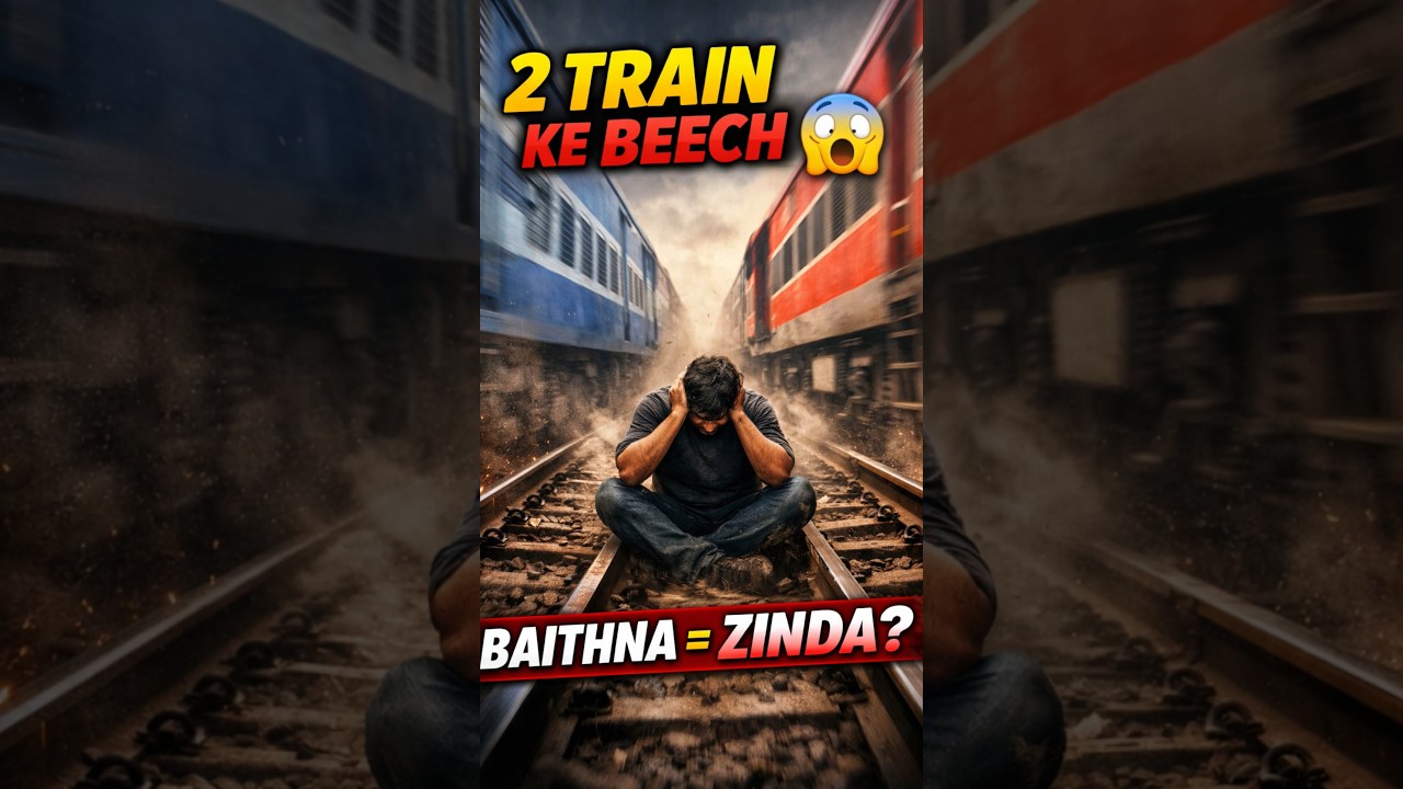 Railway Track Physics 🤔 | 2 Train Ke Beech Aap kaise Bach Sakte Hai ⁉️ 