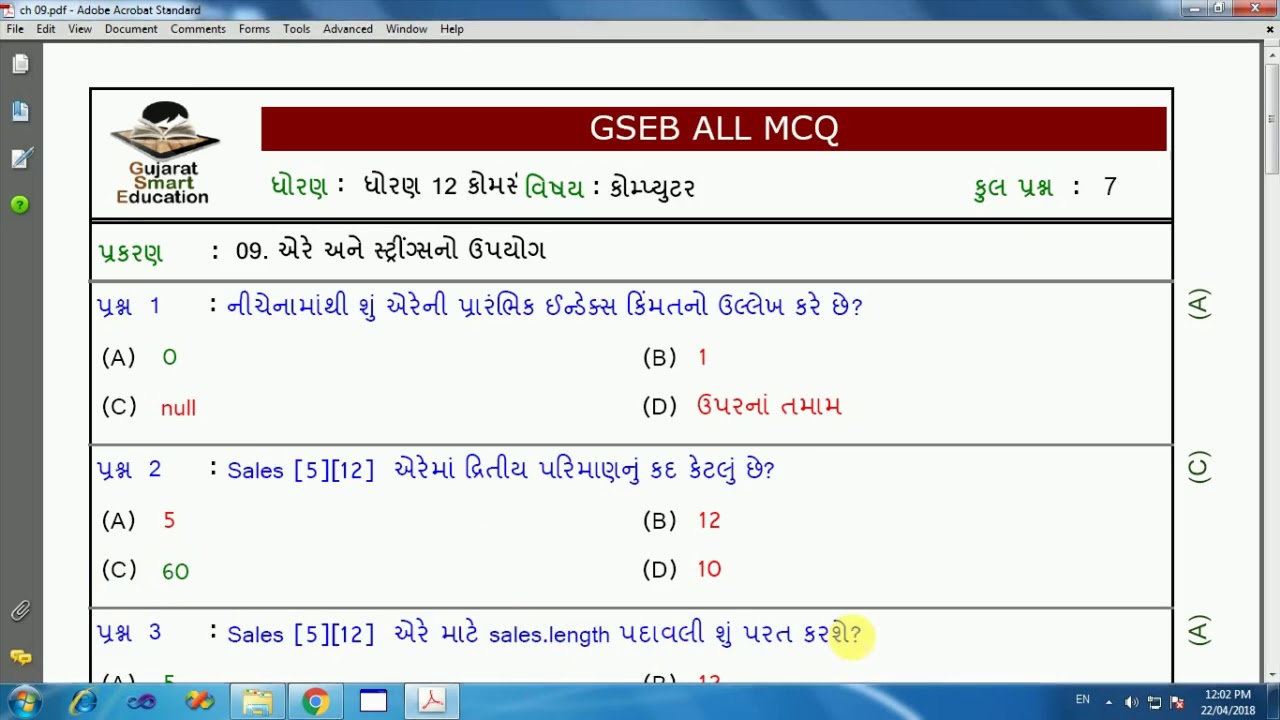 GSEB Std 12 Commerce - Computer Chapter 09 - YouTube