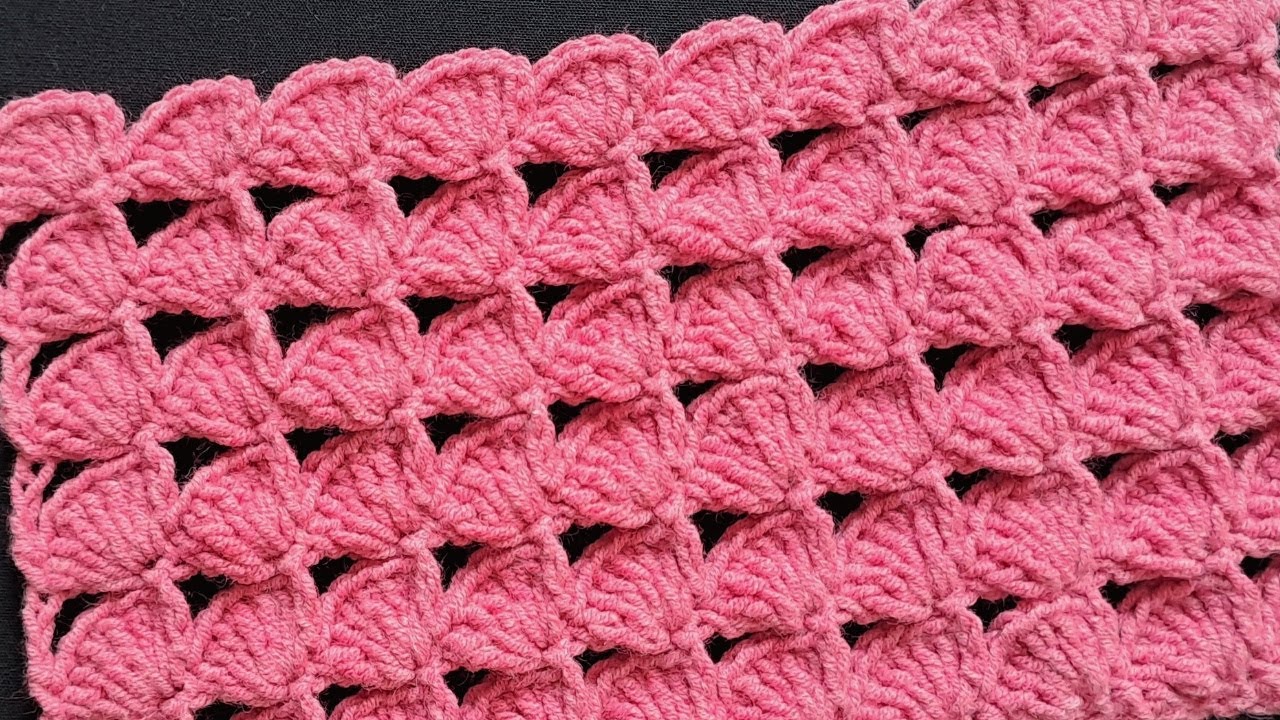 Puntada Fácil y Rápido de Tejer a Gancho/Crochet Pattern Tutorial/Patrón a Ganchillo para Manta bebé