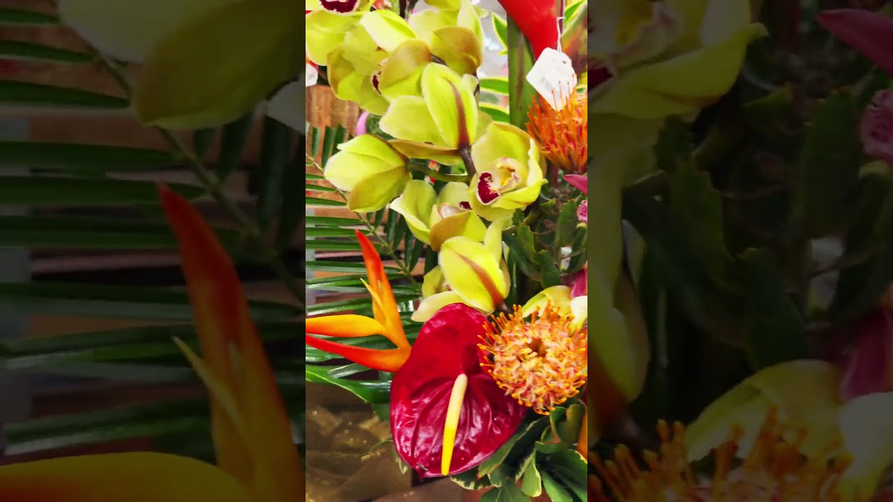 Beautiful Tropical flower arrangement 