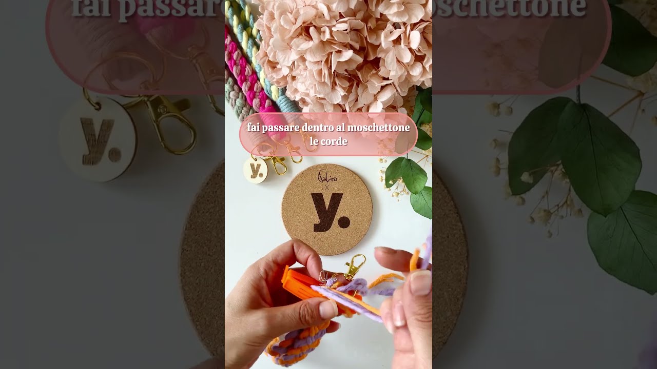 Macramè Tutorial | portachiavi da polso