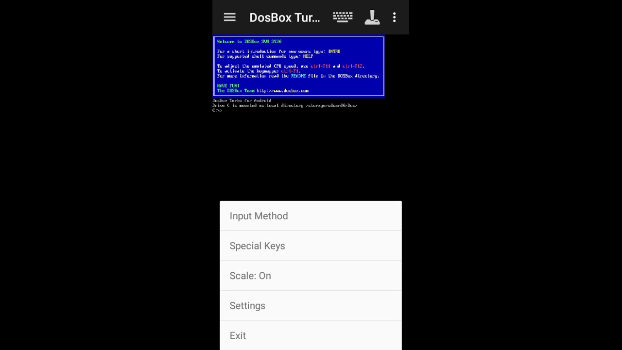 Dosbox turbo exit option - YouTube